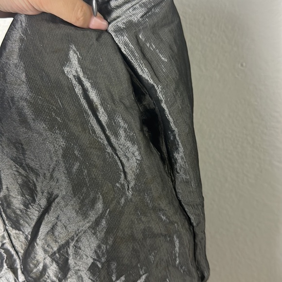 Ralph Lauren Black Label Metallic Silver Bubble Skirt - Picture 8 of 8